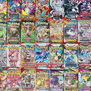 10 Pokemon Assorted Booster Pack Lot - 10 packs - extra Pokémon pixel art